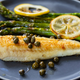 capers on fish